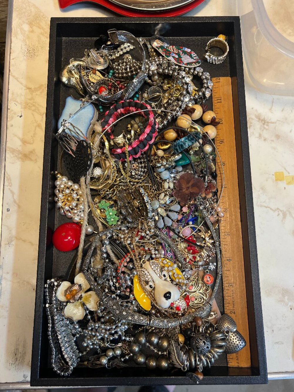 Craft jewelry lot 7, 2+ pounds